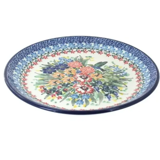 Blue Rose Polish Pottery Ceramika Artystyczna Dessert Plate image {13}
