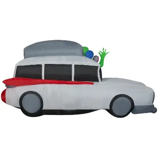 44" Airblown&reg; Blowup Inflatable Ghostbusters Ecto-1 with Slimer Halloween Outdoor Yard Decoration image {1}