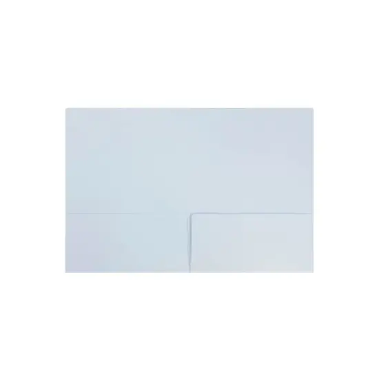 JAM Paper Prem Matte Colored Cardstock Two-Pocket Presentation Folder Baby Blue 28876674D image {1}