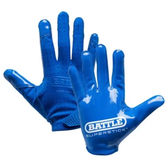 Battle Sports Adult Doom Speed Receiver Football Glove - Royal image {2}