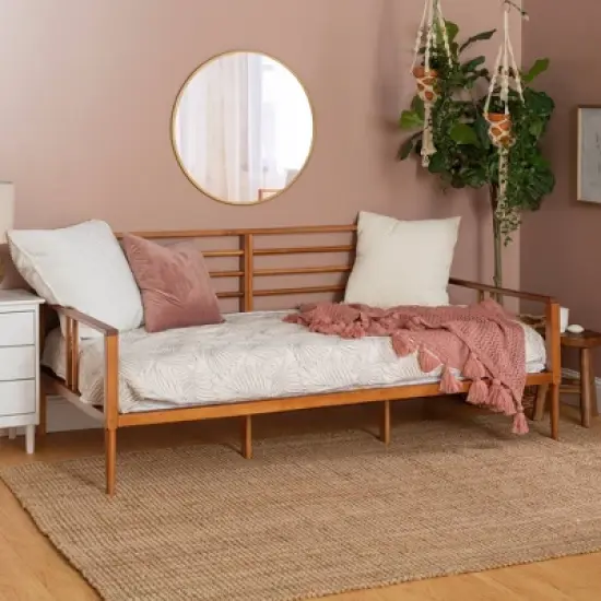 Mid Century Modern Solid Wood Spindle Daybed - Saracina Home image {2}