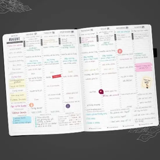 Undated PRO Schedule Planner Weekly/Monthly 8.5"x11" Black - Legend Planner image {2}