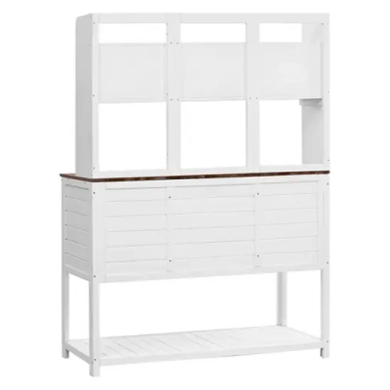 Hrinhom 50.2"W Solid Fir Wood Potting Bench,Garden Workstation image {4}