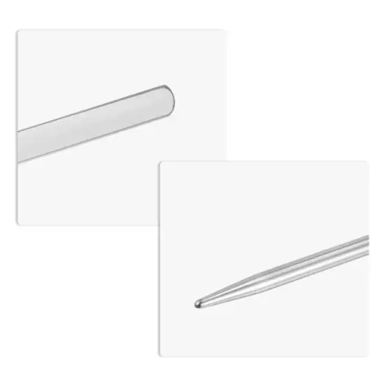 Unique Bargains Stainless Steel Liquid Foundation Makeup Spatula and Leather Case Beige 1 Set image {3}