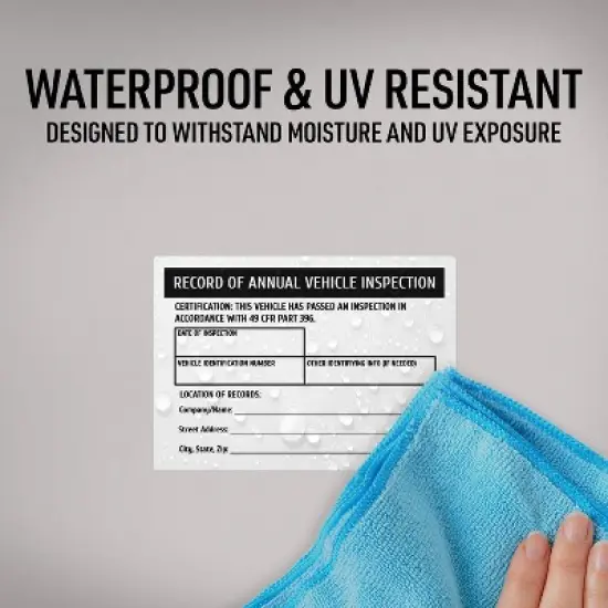 Avery Annual Vehicle Inspection Stickers, Waterproof, UV Resistant, Preprinted, Handwrite Only, 5" x 3.5", 100 Stickers image {4}