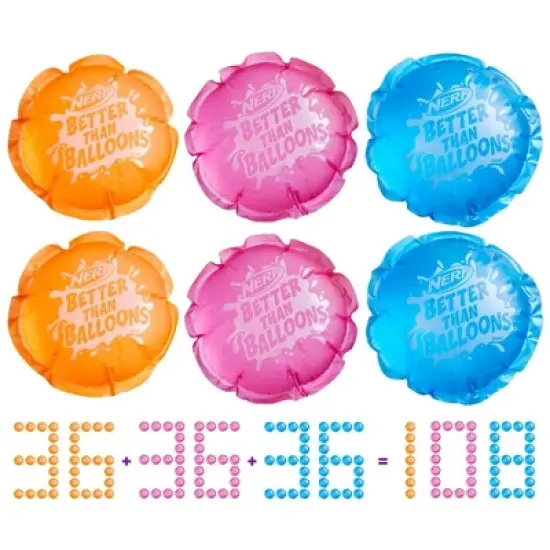 NERF Better Than Balloons Water Pods - 108pk image {1}