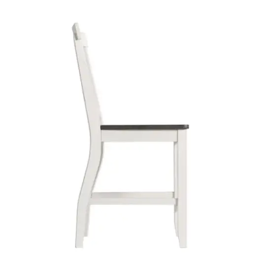 2pc Jamison Two-Tone Counter Height Barstool White - Picket House Furnishings image {3}