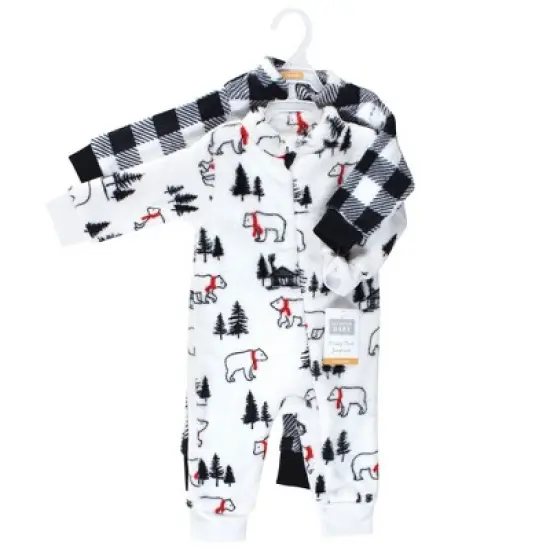Hudson Baby Unisex Toddler Plush Jumpsuits, Winter Bear image {1}