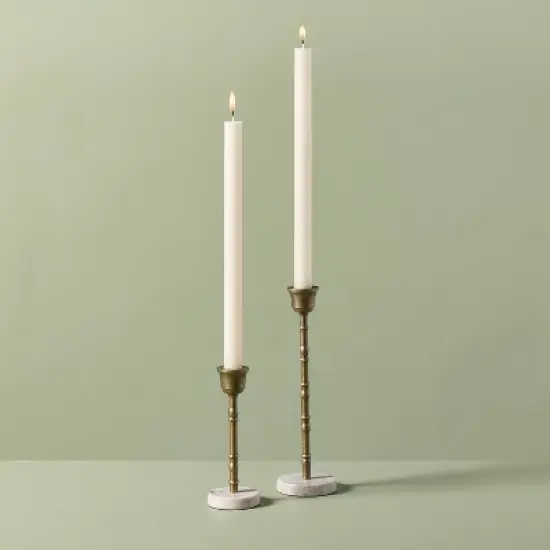 12" Taper Candle Cream (Set of 6) - Hearth & Hand&trade; with Magnolia image {2}