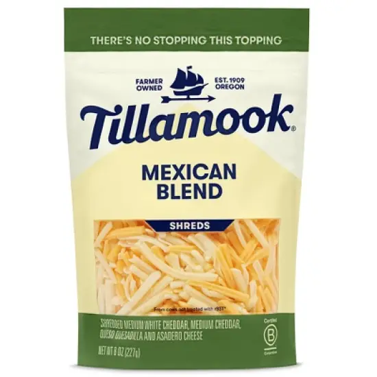 Tillamook Mexican Blend Finely Shredded Cheese - 8oz image {6}