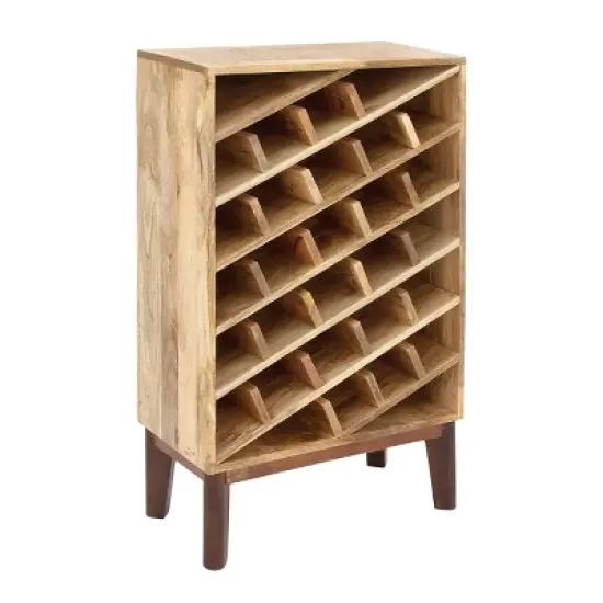 Modern Wood Wine Rack Brown - Olivia & May image {15}
