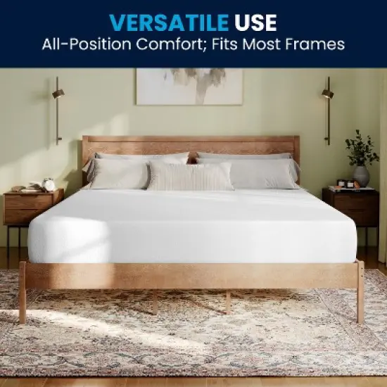 Flash Furniture Cloud Green Tea Cooling Gel 4-Layer Memory Foam Mattress in a Box with CertiPUR-US Certification, Washable Cover, and Pressure Relief image {7}