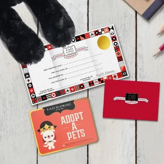 FAO Schwarz Toy Plush Lying Labrador 15" - Black image {2}