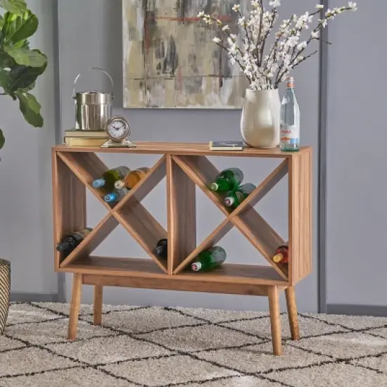 Birny Mid Century Bar Cabinet - Christopher Knight Home image {1}