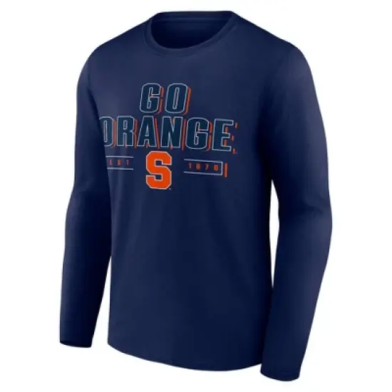 NCAA Syracuse Orange Men's Long Sleeve Black T-Shirt image {3}