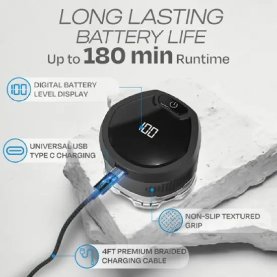 HUMMINGBIRD MK13 Premium Head Shaver, 7 Blade Electric Razors for Men, Rechargeable Wet & Dry Electric Head Shavers for Bald Men, Travel Case image {4}