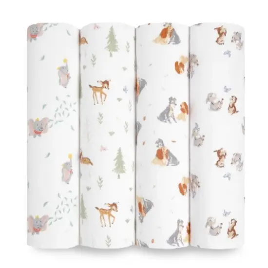 Aden by Aden + Anais Muslin Swaddle Blankets Disney - 4pk  image {8}