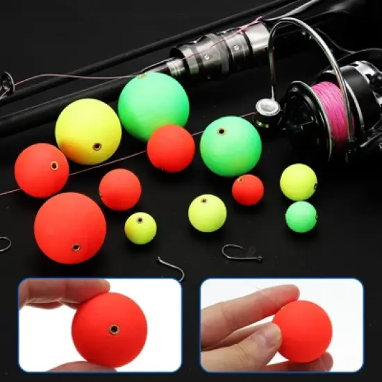 Unique Bargains Plastics Responsive Rig Stoppers Round Slip Fishing Floats 18 Pcs image {3}