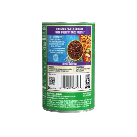 Bush's Sidekicks Taco Fiesta Black Beans - 15.1oz image {4}