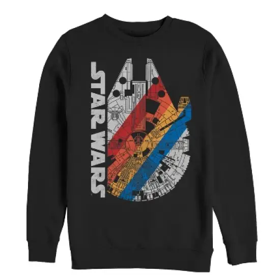Men's Star Wars Millennium Falcon Rainbow Sweatshirt image {2}