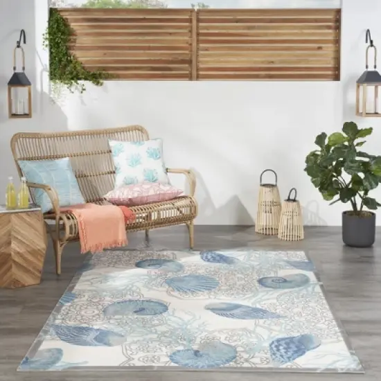 Waverly Seashell Indoor/outdoor Area Rug image {8}