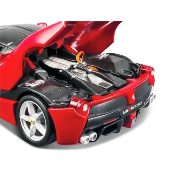 Model Kit Ferrari LaFerrari Red with Black Top (Skill 2) "Assembly Line" 1/24 Diecast Model Car by Maisto image {4}