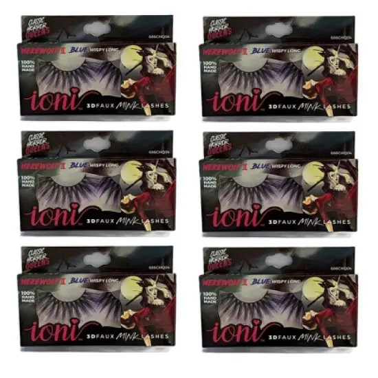 IONI Colored WEREWOLF II Blue Wispy Long(Pack of 6) image {4}