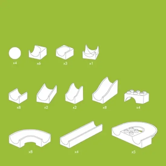 Hubelino Marble Run - 55-Piece Run Elements Expansion Set image {3}