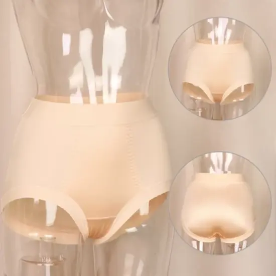 Agnes Orinda Women's Seamless High Rise Laser Cut Brief Comfort Stretchy Underwear image {1}