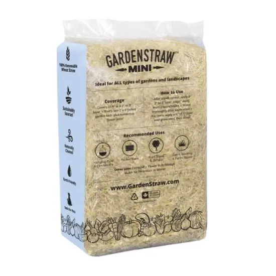 HealthiStraw GardenStraw All-Natural, Clean, Sustainable Garden Straw Mulch for Gardens and Grass Seeding image {6}