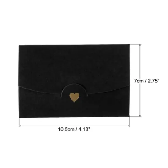 Unique Bargains Blank Paper Mini Vintage DIY Greeting Card Envelope 24 Pcs image {1}