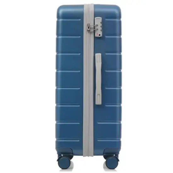 Gulches Premium 3-Piece ABS Travel Luggage Set, TSA Lock Suitcase Ensemble, Blue, 20, 24, and 28 Inch Sizes with 360&deg; Spinner Wheels image {3}