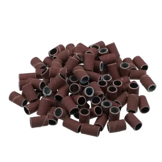 Unique Bargains 240 Grit Nail Drill Bits Sanding Bands Gel File Polish Remover For Electric Nail Tools 100 Pcs image {4}