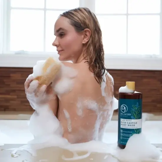 Dr Jacobs Naturals Rich Castile Peppermint Body Wash Hypoallergenic Vegan Sulfate-Free Paraben-Free Dermatologist Recommended 32oz - Peppermint image {4}