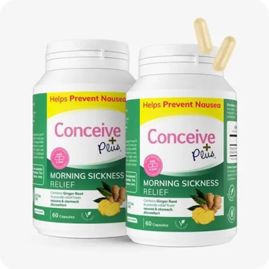 Conceive Plus Morning Sickness Relief - Relief from Nausea, Motion & Stomach Discomfort During Pregnancy- 60ct image {10}