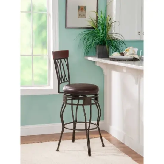 30" Flynn Barstool Bronze - Linon image {1}