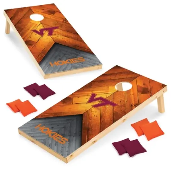NCAA Virginia Tech Hokies 2'x4' Wood Cornhole Set image {6}