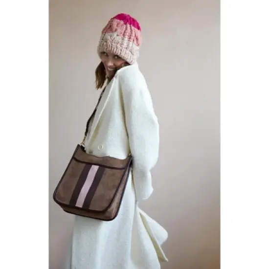 Shiraleah Spencer Pink Ombre Knit Beanie image {3}