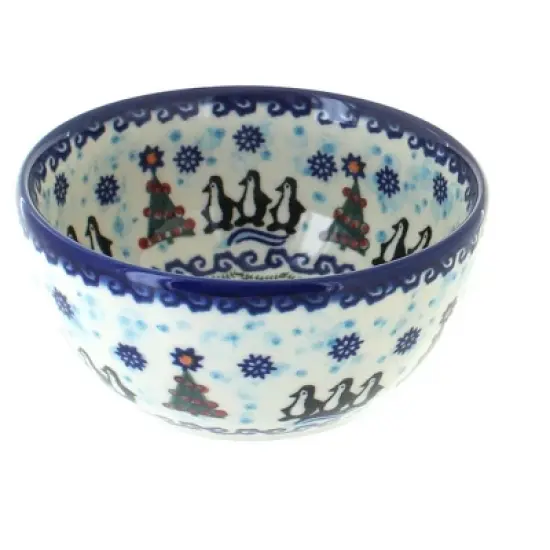 Blue Rose Polish Pottery 71 Vena Dessert Bowl image {3}
