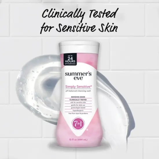 Summer's Eve Simply Sensitive Feminine Cleansing Wash - 15 fl oz image {4}