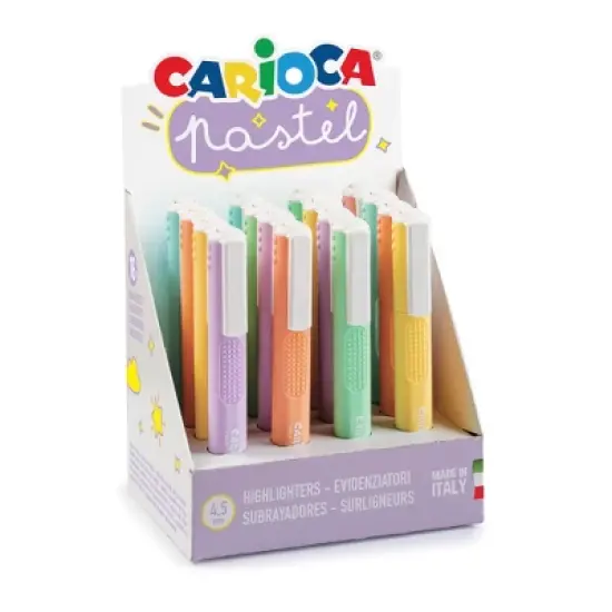 CARIOCA Pastel Washable Highlighters Display - 16 Pieces image {3}