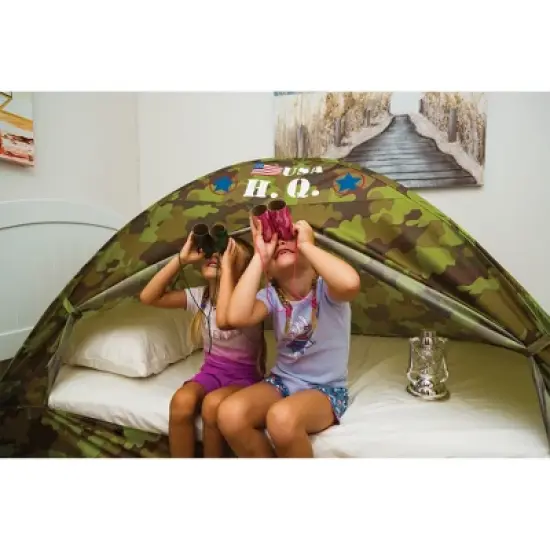 Pacific Play Tents Kids H.Q. Bed Tent - Twin Size image {6}