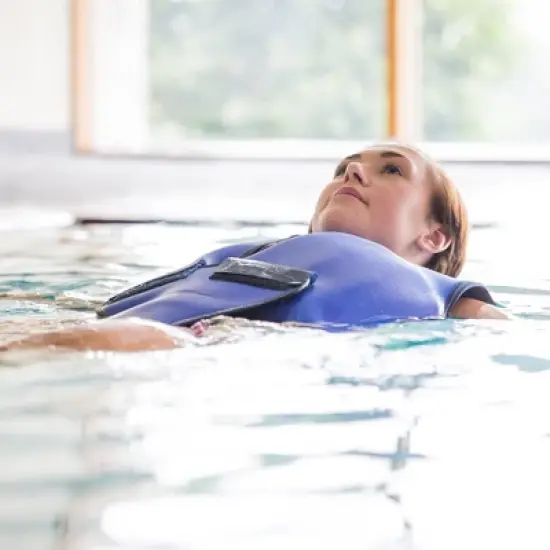 Konfidence Adult Learn to Swim Buoyancy Jacket in Blue image {7}