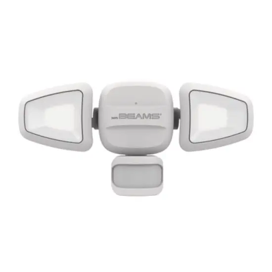 Mr. Beams Motion-Sensing Battery Powered LED White Security Light Model No. MB3200-WHT image {1}