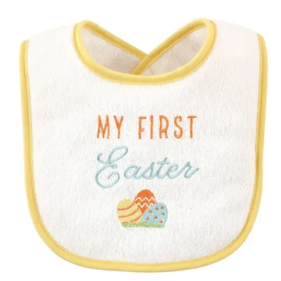 Hudson Baby Infant Cotton Terry Drooler Bibs with Fiber Filling 10pk, Holiday Birthday, One Size image {9}