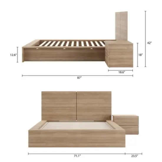 Nexera Queen 3pc James Bedroom Set image {8}