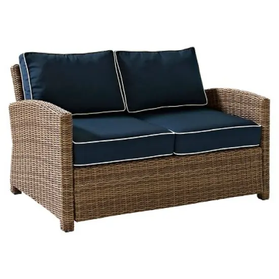Bradenton Outdoor Wicker Loveseat - Crosley
 image {14}