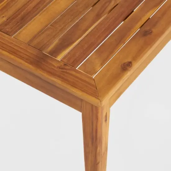 Grenada 2pc Acacia Wood Patio Chat Set - Christopher Knight Home image {6}