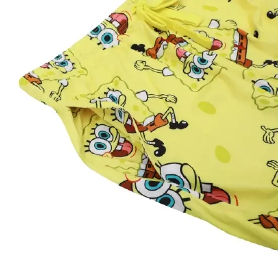 Men's Adult Yellow SpongeBob SquarePants Sleep Pants image {1}