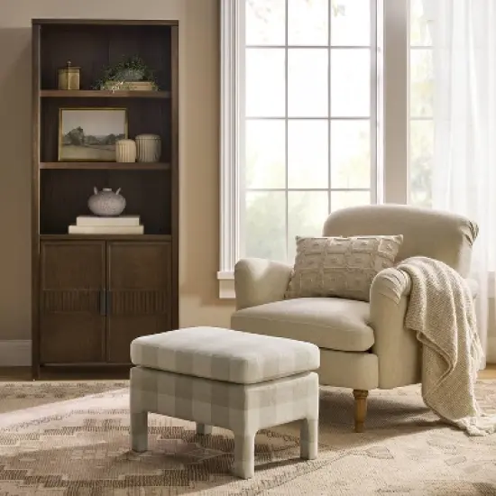 68.25" Dosinia Bookshelf Brown - Threshold&trade; designed with Studio McGee image {1}